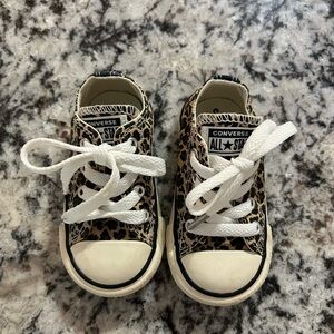 Toddler Cheetah Converse Sneakers Shoe